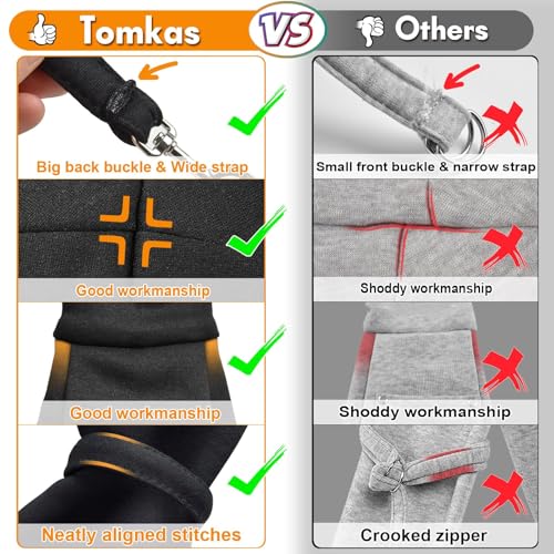 Tomkas Small Dog Sling Carrier - Classic Pocket & Classic Strap - for 3-10 lbs Pets(Black) - Image 3