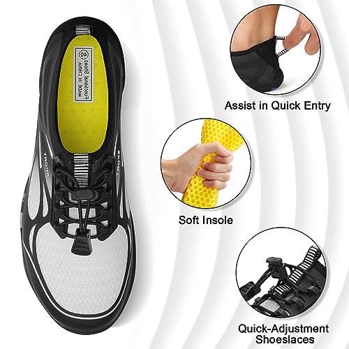 Image of ATHMILE Water Shoes for Men Women River Swim Beach Pool Adult Quick Dry