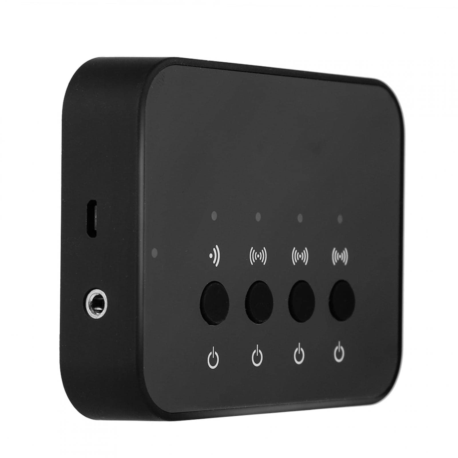 Ejoyous BW-107 Adapter audio Bluetooth, rozdzielacz 1 do 3, bezprzewodowy odbiornik stereo z przyłączem kablowym 3,5 mm, do głośników domowych, telewizorów i telefonów