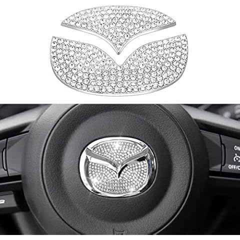 Car Steering Wheel Panel Badge 3D Sticker Decal,Interior Styling Accessories,for Mazda Axela CX-3 CX-5 CX-7 CX-9 MX-5 Atenza MS MPS Speed 3 6 Cover