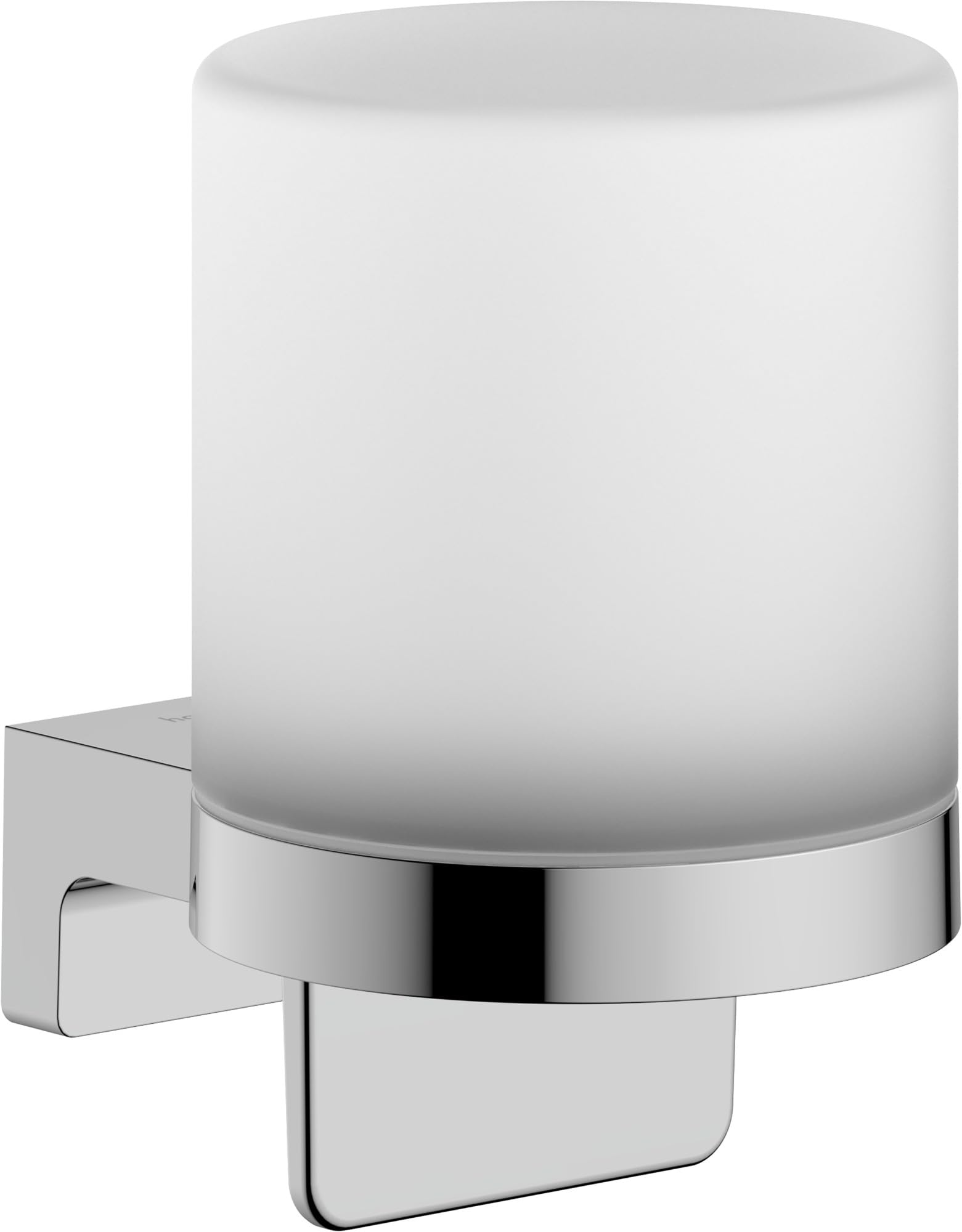 hansgrohe AddStoris S - Seifenspender, Lotionspender für Wandmontage, Flüssigseifenspender, verdeckte Befestigung, Badezimmer Zubehör, Chrom, 41765000