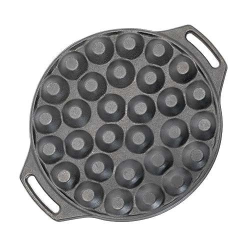 Foto von Petromax Poffertjespfanne POFF30 - Gusseisen Pfanne für Niederländische Poffertjes, Ideal für Camping, Outdoor und Lagerfeuer, Robustes und Langlebiges Design