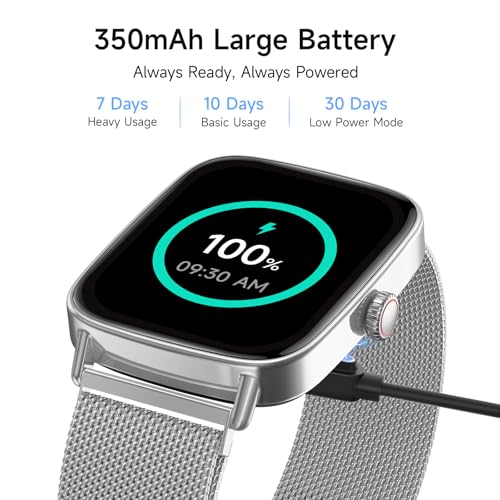 Image of aeac Smart Watch for Men Women, 1.85 inch HD Smartwatch Compatible iPhone /Samsung /Android (Answer /Make Calls), 100+ Sport Modes Fitness Tracker with Heart Rate /Sleep /Step Monitor, IP68 Waterproof