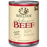 Wellness 95% Beef Grain Free Canned Wet Dog Food, Mixer or Topper, 13.2 Ounce Can (Pack of 12)