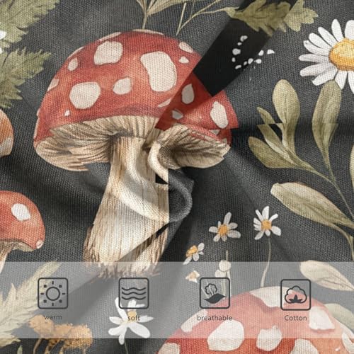 Girls Underwear Toddlers 2t Cotton Panties for Girl Pattern Undies Kids Briefs Mushrooms Floral Leaves3