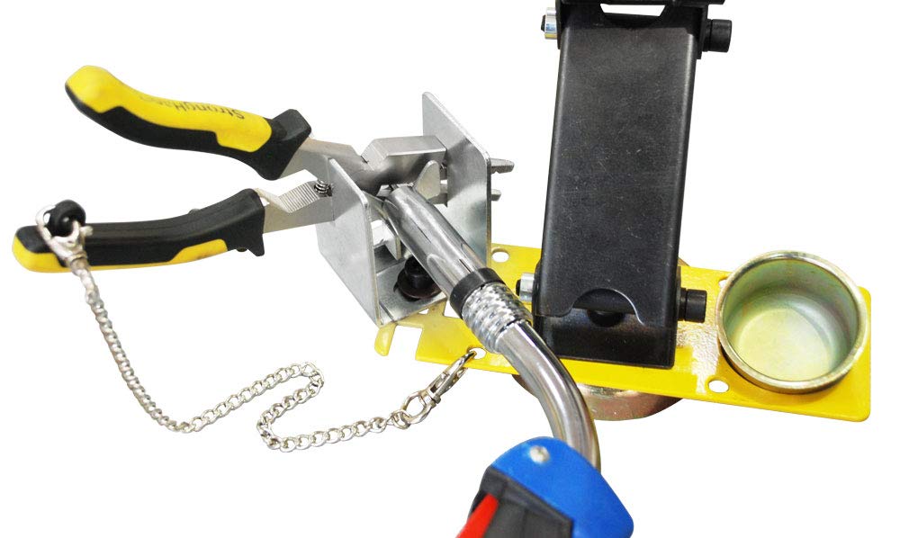 Strong Hand Tools, Mig podpórka na palnik z wieszakiem na kabel i płytką na akcesoria (regulowana wysokość + wieszak na kabel i płyta akcesoriów)