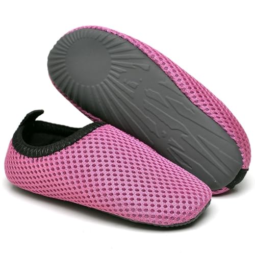 Sapatilha Aquática Infantil Unissex em Tecido com Perfuros e Sola Borracha Macia