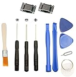 Games&Tech 2 x Micro USB Charging Charger Sync Port Connector + Tools for Samsung Galaxy Tab A 8.0 SM-T350 SM-T350N 8