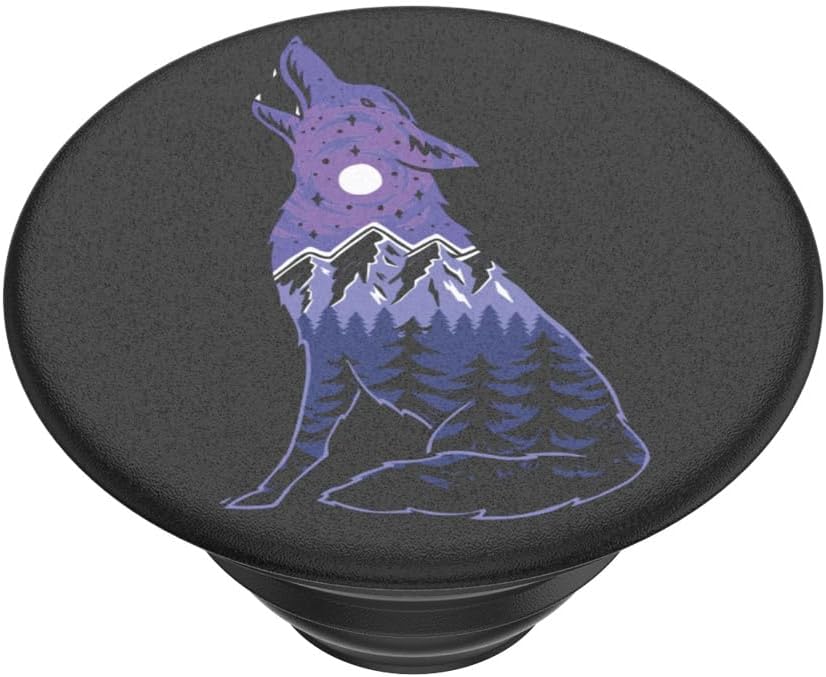 PopSockets Adhesive Phone Grip, Holder, Phone Stand, Nature - Howl You Doin'