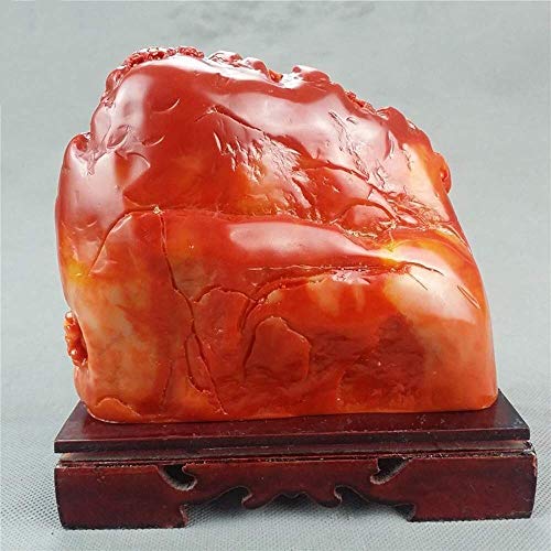 Statue décorative en jade Shoushan cadeau de mariage unique - 5