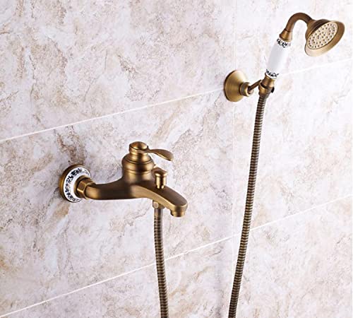 Robinet de douche rétro en laiton pour rénover une salle de bain