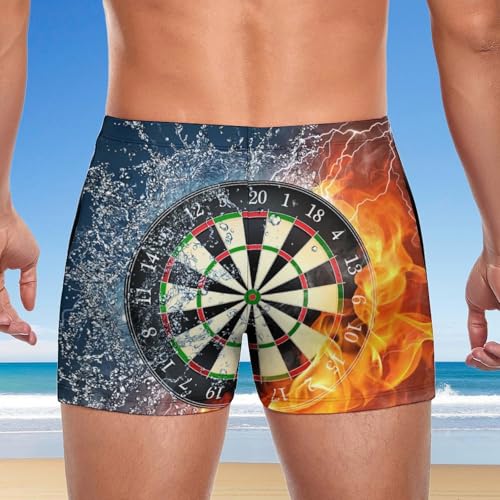 Maillot de bain imprimé flammes séchage rapide pour homme - 3