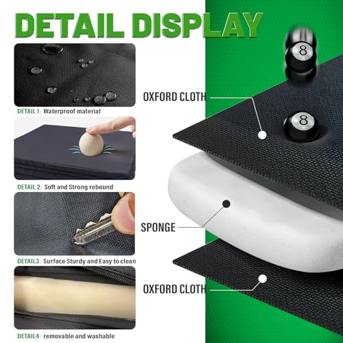image for JZHLLA Pool Table Insert Mat for Pool Table Protection Billiard Table 