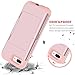 BENTOBEN Case iPhone 7 Plus/8 Plus, Credit Card Holder Slot Handy Mirror Women Girly Style Hard PC Soft TPU Rubber Heavy Duty Shockproof Protective Cellphone Cover for iPhone 8 Plus/7 Plus, Rose Gold