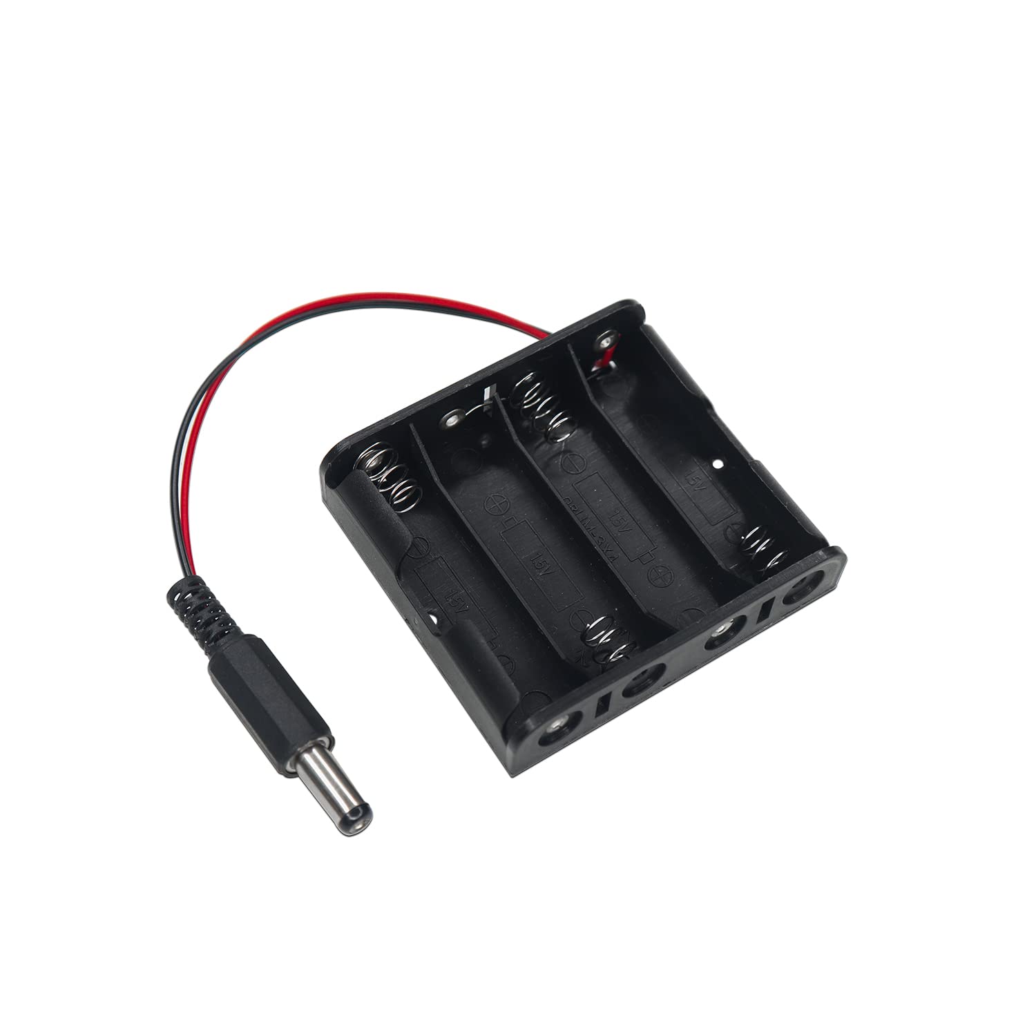 Electronic Spices 1 Pcs New Black DIY 4 x 1.5V Battery Holder Storage Box Case With DC 5.5 x 2.1 (B09YMCN4XX) Amazon Price History, Amazon Price Tracker