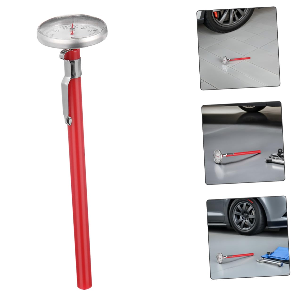 Mechanical Car Thermometer 3pcs Set, Automotive Dashboard Thermometer for Interior Air Conditioner, Portable Analog Temperature Gauge for Vehicle Use