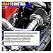Universal Clamp-On Air Intake Filter, High Flow Closed-Top Cool Air Filter Cleaner, 76 89 102MM Performance Round Tapered Cone Air Filters, Premium Washable Replacement Filter for Car Truck (Black)