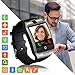 Produktbild Smartwatch Fitness Armband Uhr mit Schrittzähler Touchscreen Kamera SIM-Karte Slot Fitness Tracker Fitnessuhr Smart Watch für Samsung Huawei Xiaomi LG Android Phones für Damen Herren Kinder (Silber)