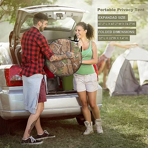 Image of Cloth Changing Toilet Tent Pop up Portable Foldable Privacy Outdoor Tent for Outdoor Dressing Changing Room, Camping and Hiking