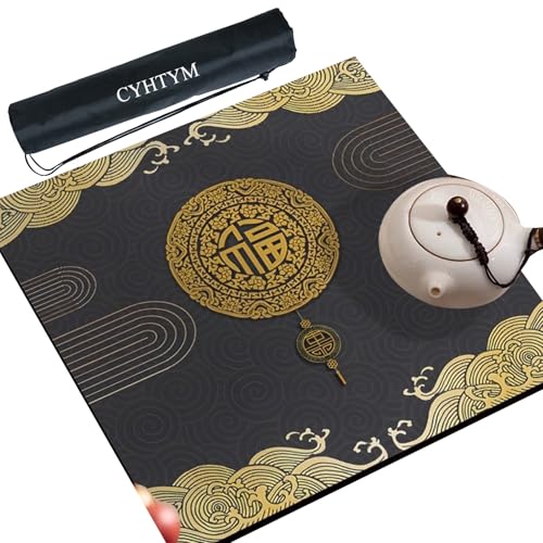Tapis mahjong antidérapant isolant thermique et tapis de bureau absorbant 60cm