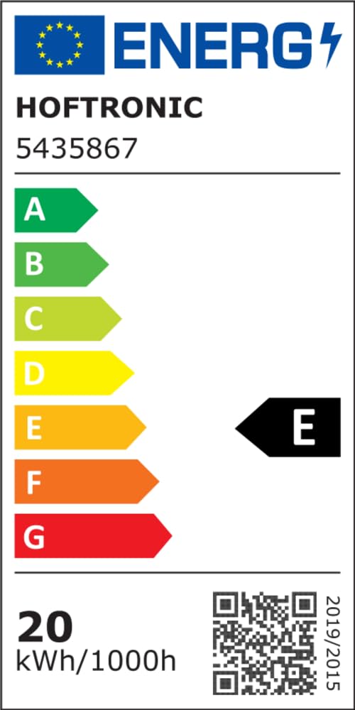 HOFTRONIC - Lot de 8 Réglette LED 60cm 18W Tube intégré 4000K neutre blanc 2520lm Super lumineux 30000h Lampe LED longue portée 600x74x25mm (LxBxH) Lampe de cave éclairage de garage - IP20 intérieur