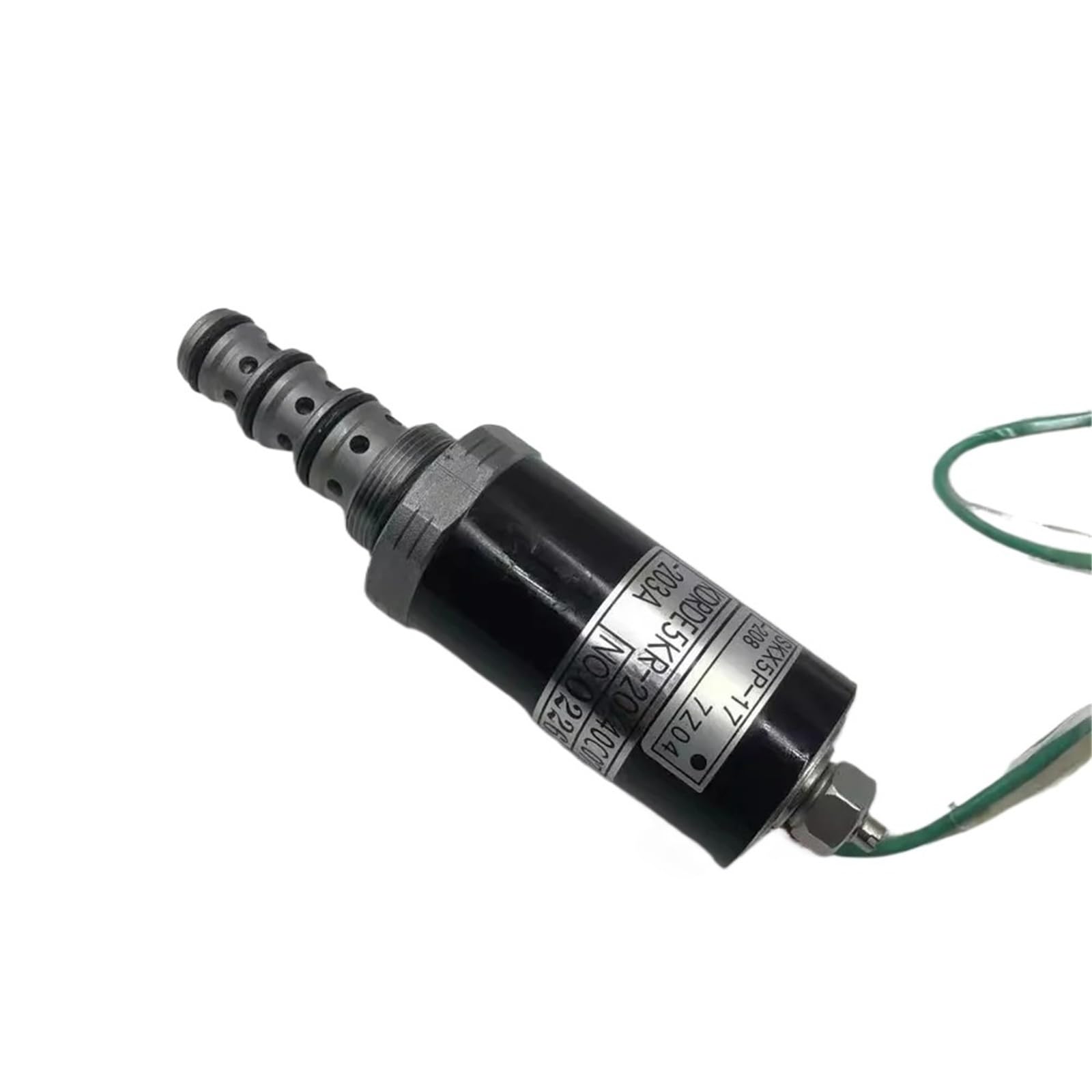 Jfkhtjody One Color 40C07-203A/40C50-217 For Intelligent 100E/130E/150E/210E/215E/230E Hydraulic Pump Solenoid Valve(40C07-203A 12V)
