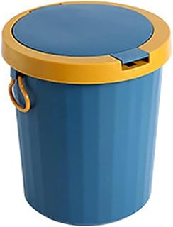 ゴミ箱 ふた付きごみ箱 サニタリーボックス 大容量 玄関 トイレ 北欧 ダストボックス 丸型 屋外 音無し 省スペース は無臭で密閉 キッチン リビングルーム 、 トイレ バスルーム オフィス用 大きい,ピンク (大きい,蓝) [並行輸入品]