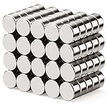 40 Pack Extra Strong Magnets 6mm X 3mm, Neodymium Magnet for White Board, Fridge, Pin Board and DIY Picture