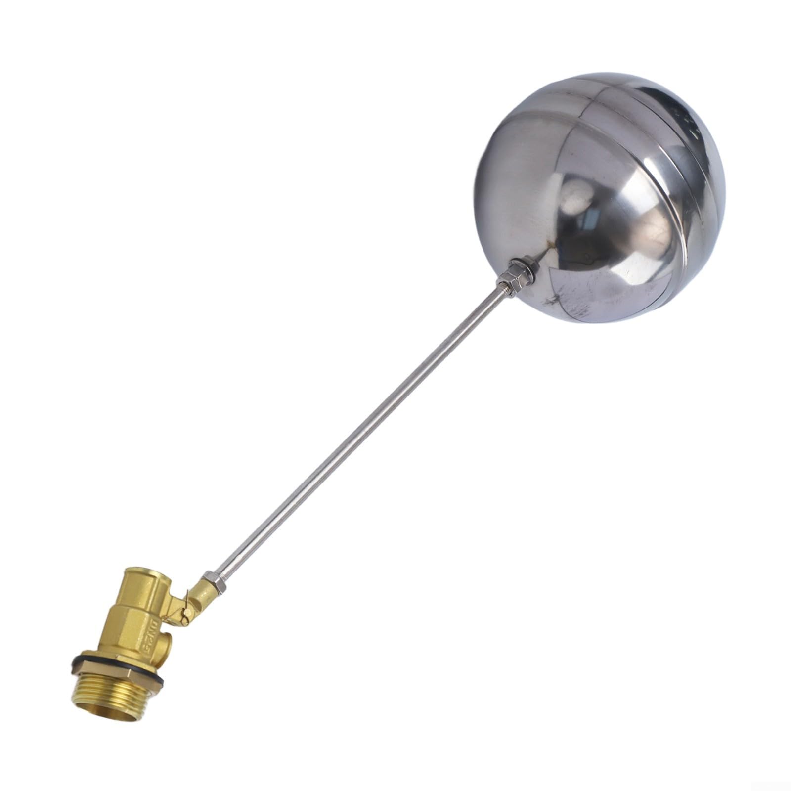 Válvula de bola flotante de 1 pulgada en latón macizo para sistemas de agua duraderos