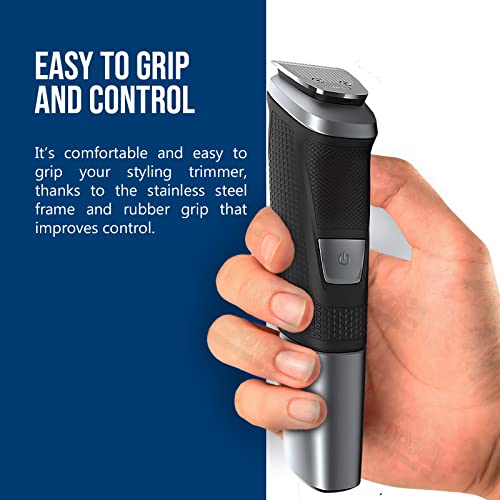 Philips Norelco Beard Trimmer For Men, 18 Piece Mens Grooming Kit, All-In-One Multigroom Trimmer And Shaver Series 5000, Hair Trimmer For Beard, Head, Body, And Face, Clippers For Men, Neego Case #TOP3