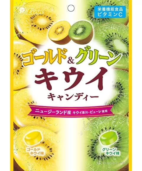 Amazon.co.jp: ライオン菓子 ゴールド＆グリーンキウイキャンディー
