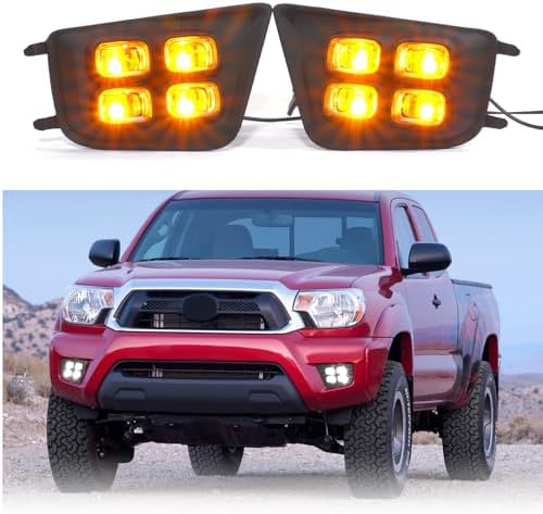 JYOMRSMOT LED Bulbs Combo Pack For Toyota Tacoma (2012-2015) – High/Low Beam & Fog Lights, 6000K White, Super Bright