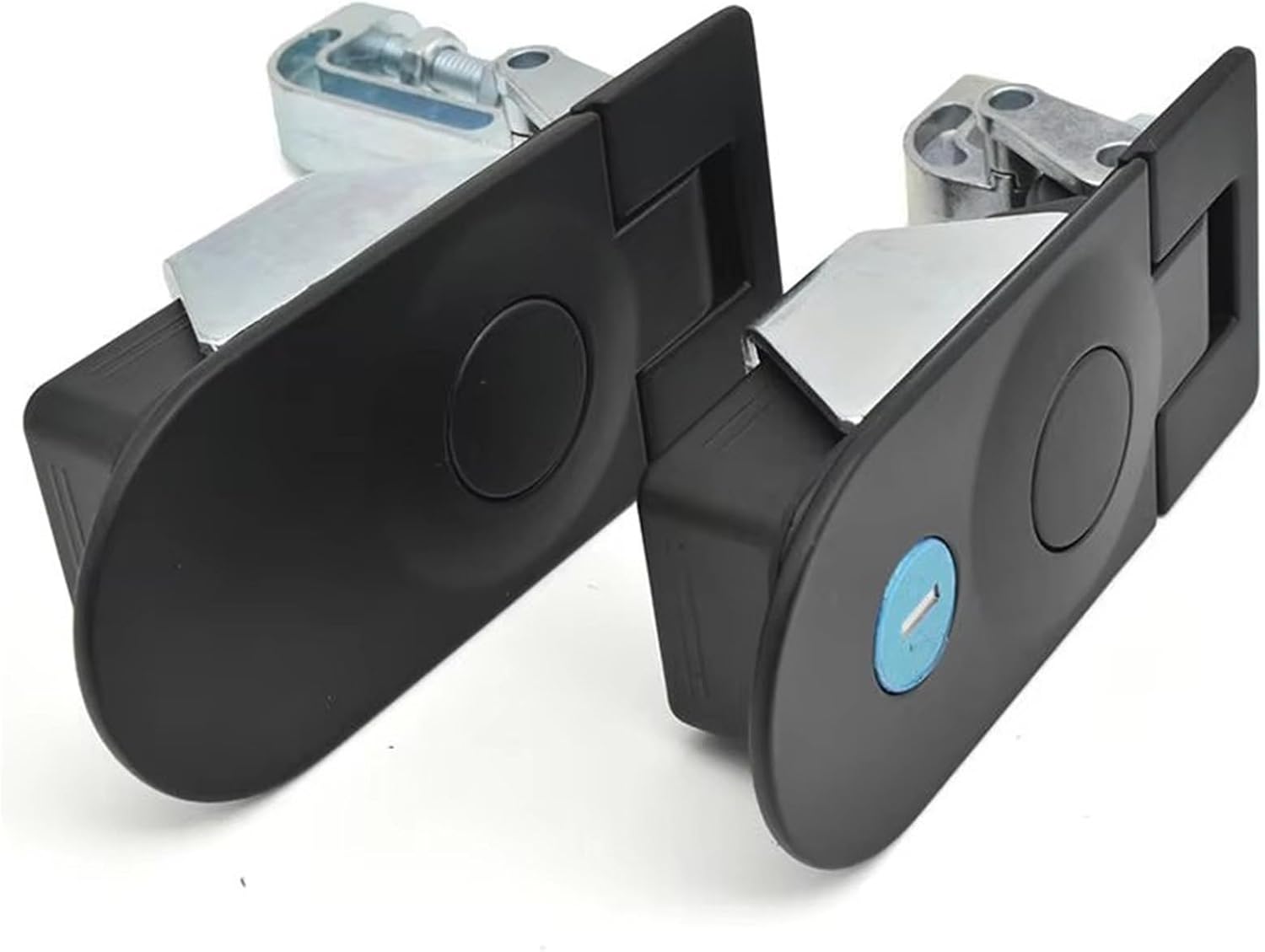 XK153 Sealed Lever Latch Swing Handle Cam Locking Industrial Cabinet Plane RV Door Lock 1Pcs(XK153-52BS-key)