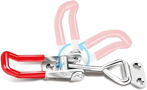 Miniatura 5 de E-TING Paquete de 6 abrazaderas de cierre ajustable para 4001 y 330 libras, capacidad de sujeción, 330.7 lbs, cierre de liberación rápida, 24