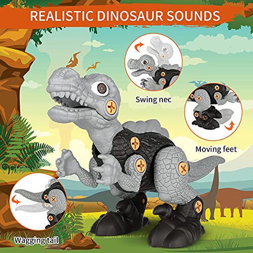 image for 2NLF Dinosaur Toys for Kids 3-5, Take Apart Dinosaur Toys, Learning Ed
