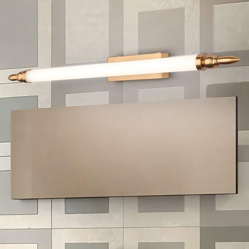 Éclairage avant miroir LED, lampes miroir bain, lumières miroir courtoisie vintage, applique murale laiton ultra lumineuse pour éclairage avant miroir salle bain, peinture murale, coiffeuse, blanc
