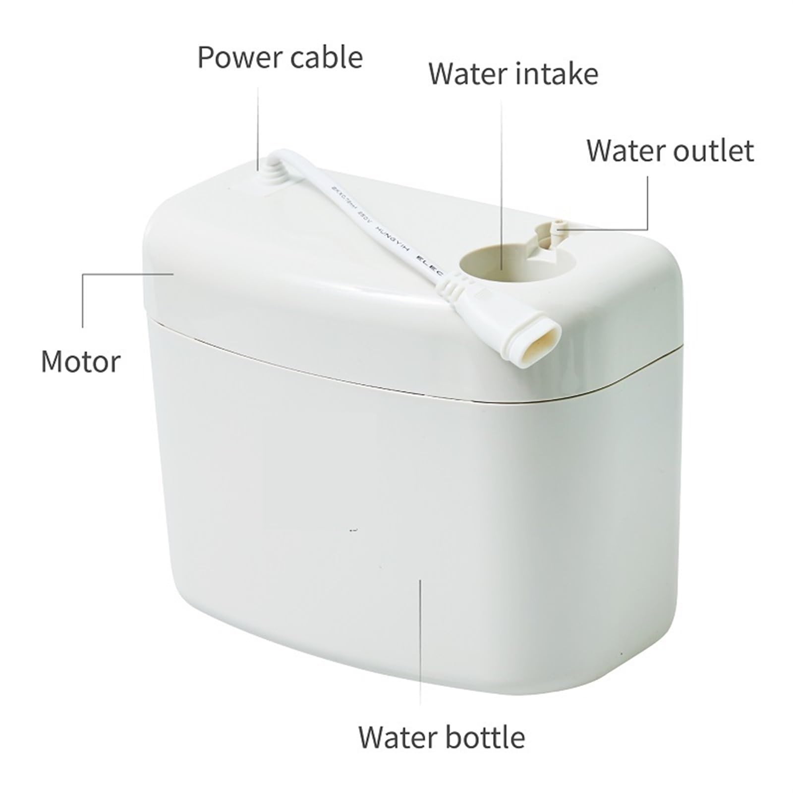 Pompe de Relevage Climatisation, Pompe d'évacuation automatique des condensats avec interrupteur de sécurité for le drainage de la climatisation et la mini pompe à eau à économie d'énergie