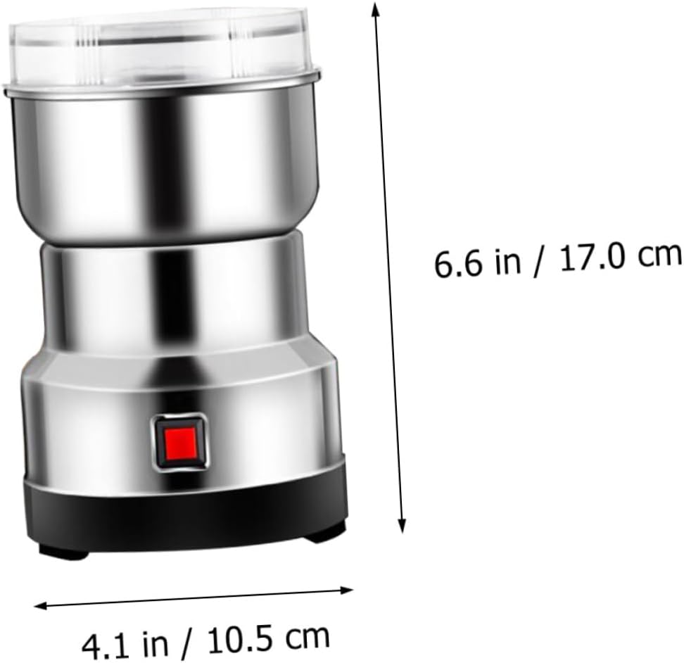 Electric Stainless Steel Grinding Machine for Household Use Efficient Bean and Spice Grinder Detachable Design for Easy Cleaning Powerful Blades for Quick Grinding for Nuts Grains