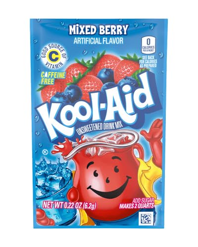 Kool Aid Mixed Berry Unsweetened Drink Mix 6.2g | Pack Of 6