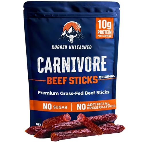 Beef Jerky Sticks, Carnivore Snacks, Grass Fed Beef Sticks - Carn...