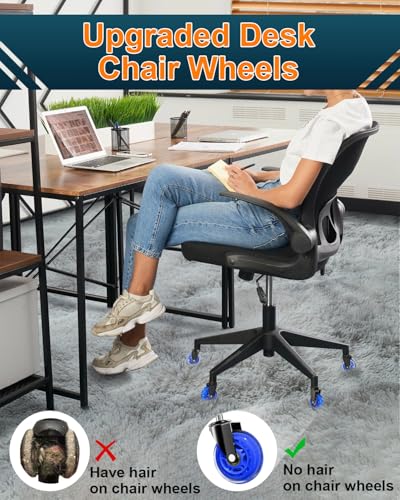 Image of RidRed Gaming Chair Wheels - Heavy-Duty Office Chair Wheels - Replacement Rubber Casters- Universal Fit 3 Inch Chair Casters, Noise Free, Fits 98% Chair, for All Floor