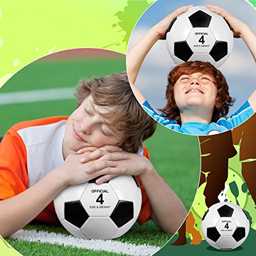 Hydren 24 Pcs Soccer Ball With Pump Cute Outside Sport Toys Assorted Colors Machine Stitched Net Bag For Indoor Football Game Training Practice Playing Present (Size 2) #TOP6
