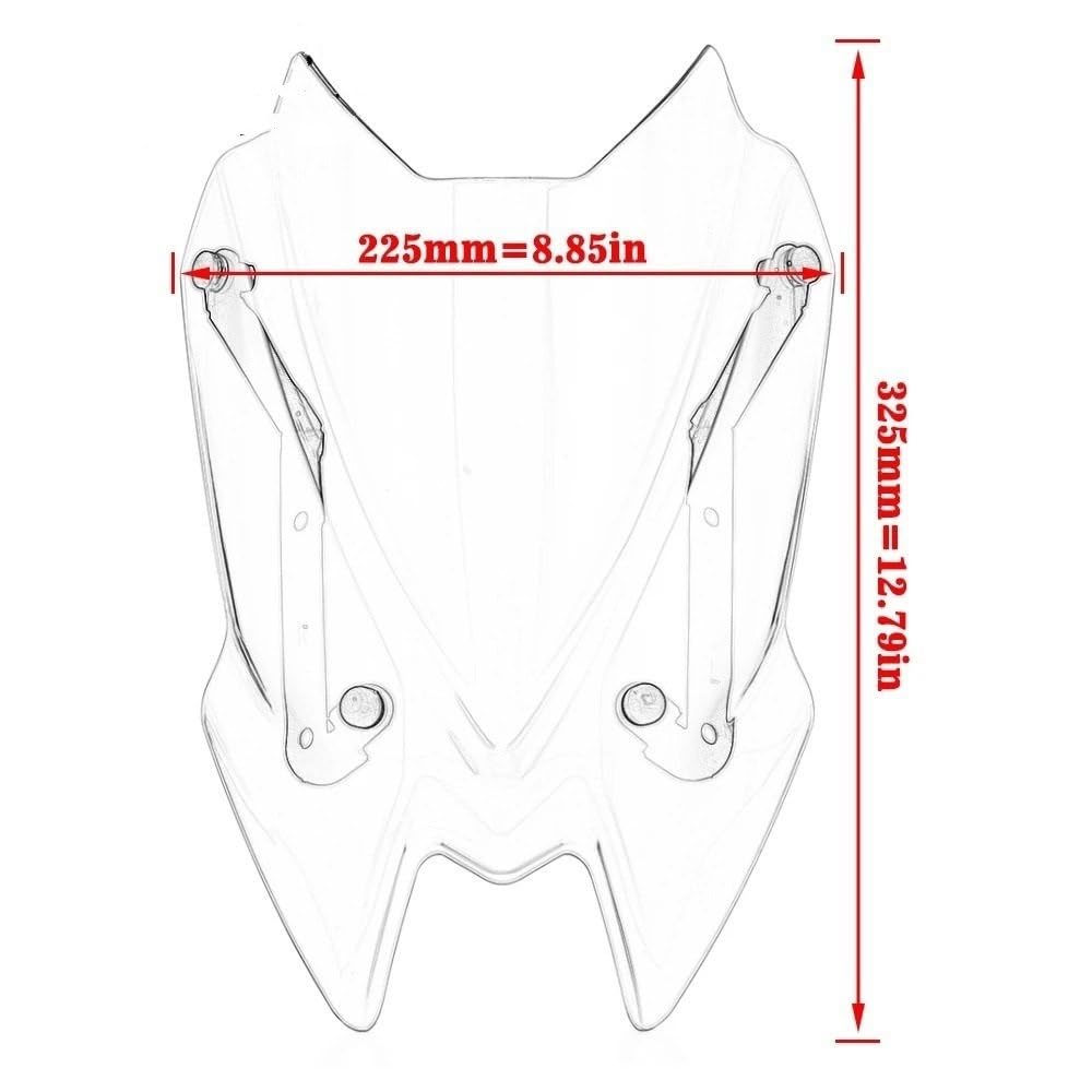 owiewki przedniej szyby Do Kawasaki Z650 2020-2025