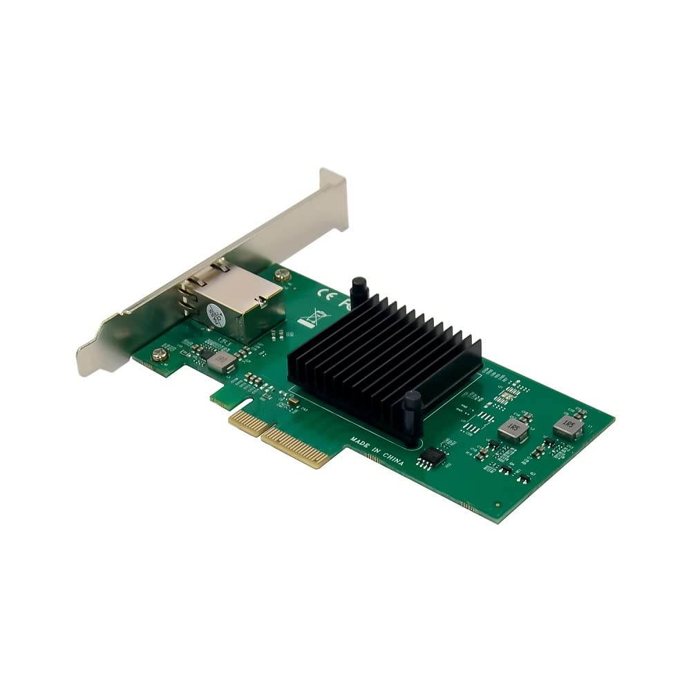 X-MEDIA XM-NA6810 Carte réseau PCI-E 1 port 10 Gbit/s Gigabit Ethernet PCI Express (PCIe x4) serveur carte réseau/adaptateur réseau, puce Aquantia AQC107, compatible Windows 11 et Linux