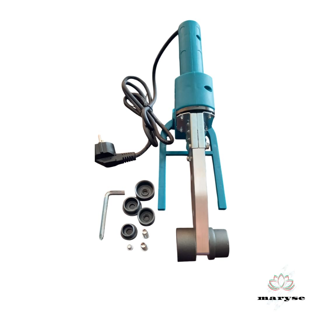 Maryse Polifusore per Tubi in Plastica 1500W – Stazione Saldante con 6 Matrici (20-63 mm) – Saldatore Professionale per Tubi PP-R, PE, PB, PVC