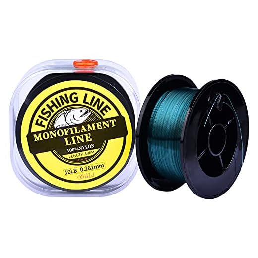 300m(328yd) Monofilament Fishing Line, Nylon Strong Fishing Wire Line for Spinning Reels in Saltwater and Freshwater, Test 2/4/6/8/10/12LB (Red, 8LB)