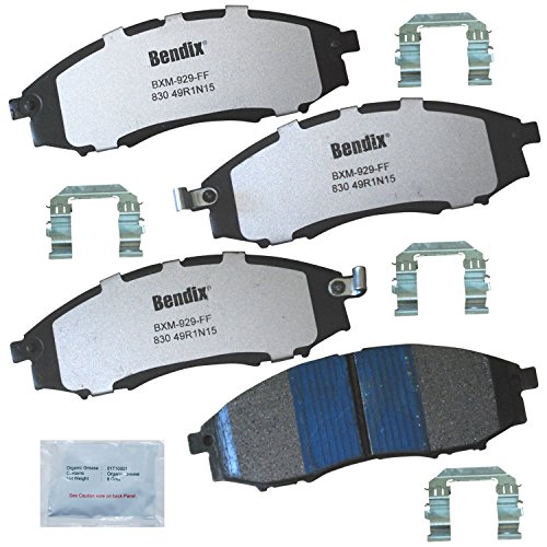 Image of Bendix Fleet Metlok MKD830FM Semi-Metallic Front Brake Pads for Nissan Frontier 2004-2003, Xterra 2004-2000