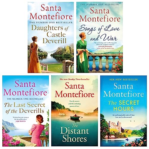 The Deverill Chronicles 5 Books Collection Set by Santa Montefiore (Songs of Love and War, Daughters of Castle Deverill, The Last Secret of the Deverills, The Secret Hours, The Distant Shores)