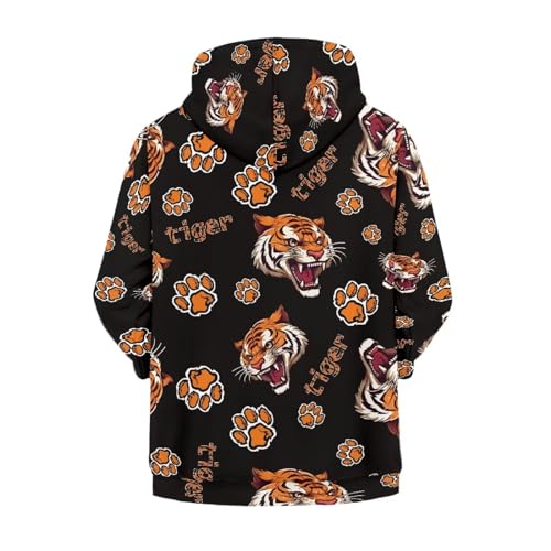 AmzPrint Girl's Hoodie Fun Pullover Unisex Children Drop Shoulder Hooded Sweatshirts Jacket Coat With Pockets2