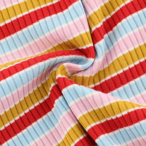 Image of POBIDOBY Rainbow Long Sleeve Shirts for Girls, 1 Pack